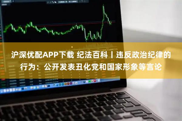 沪深优配APP下载 纪法百科丨违反政治纪律的行为：公开发表丑化党和国家形象等言论
