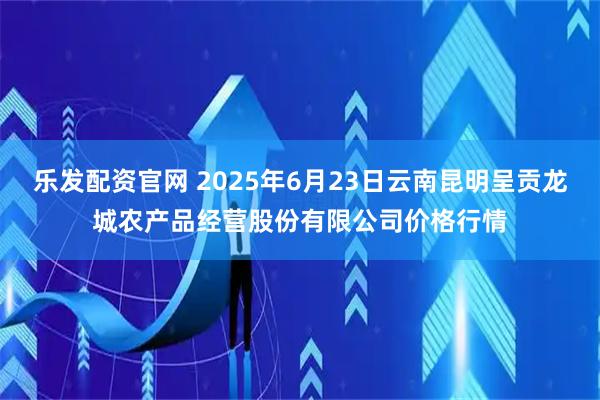 乐发配资官网 2025年6月23日云南昆明呈贡龙城农产品经营股份有限公司价格行情
